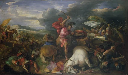 De Slag bij Arbela in 331 v.Chr.